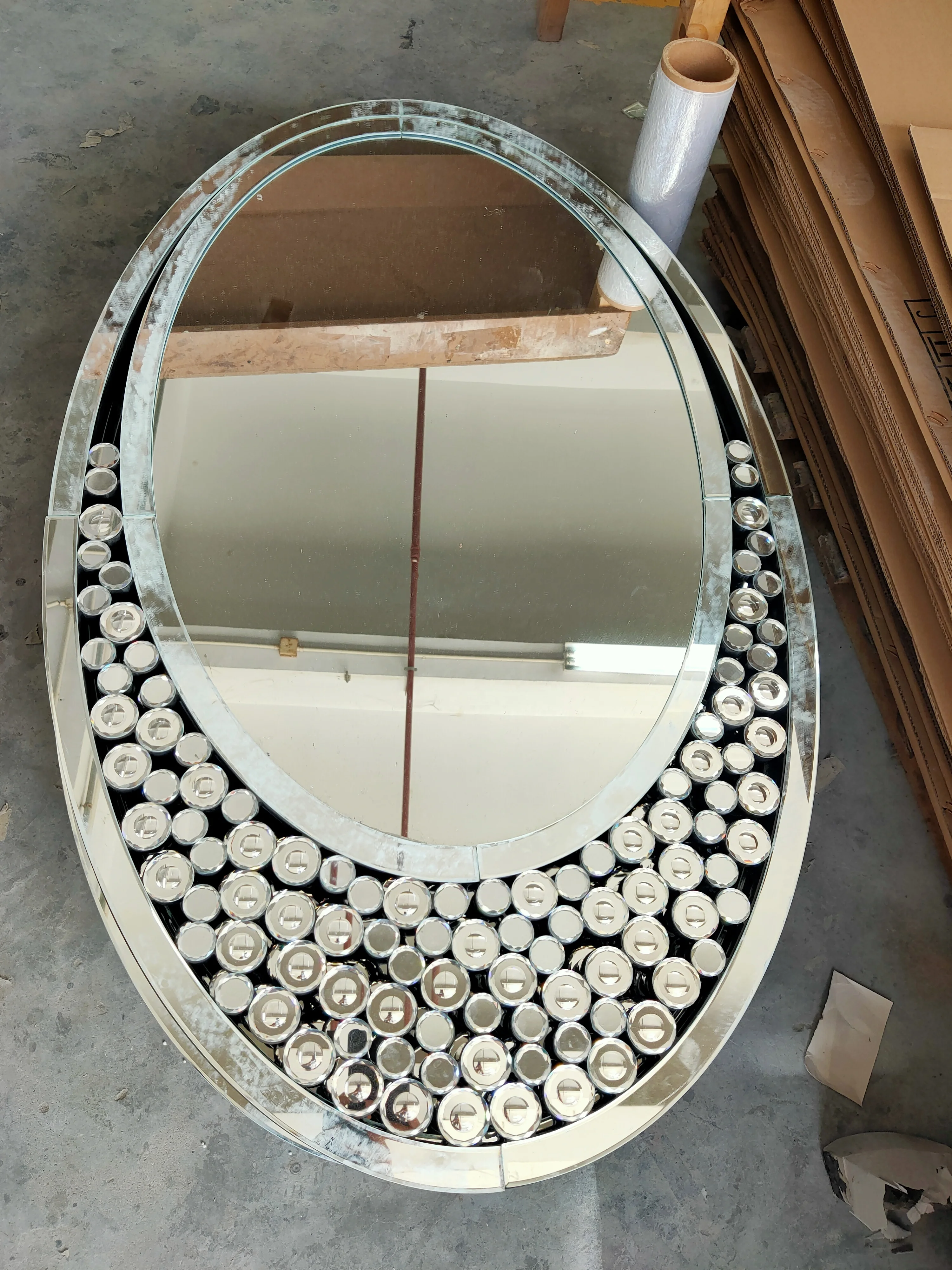 Современный новый стиль стол для прихожей блестящий зеркальный и зеркало