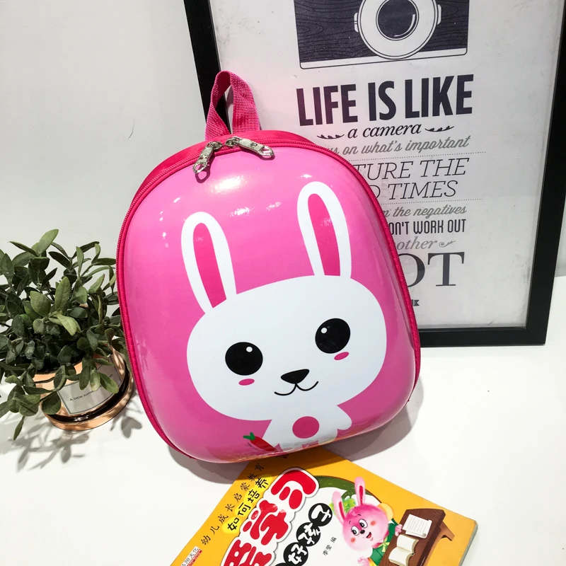2022 new design 3D hard shell PVC kindergarten children waterproof cute cartoon fashion student kids school backpack