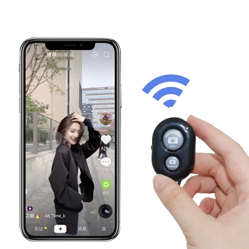 Беспроводной пульт дистанционного управления затвором Bluetooth селфи камера Пульт для