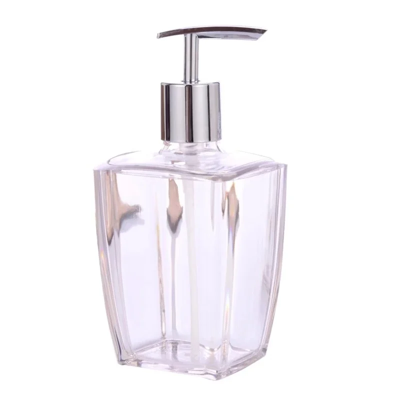 Заказной 350 мл прозрачное мыло для рук шампунь стеклянный насос распылитель бутылка машина
