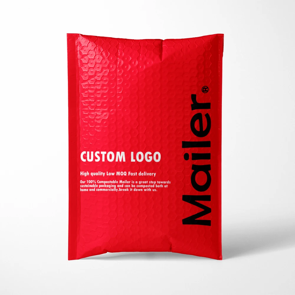 Eco Friendly Fast delivery In Stock Packaging Mailers Metallic Bubble Plastic Packaging Polymailer Bag Biodegradable
