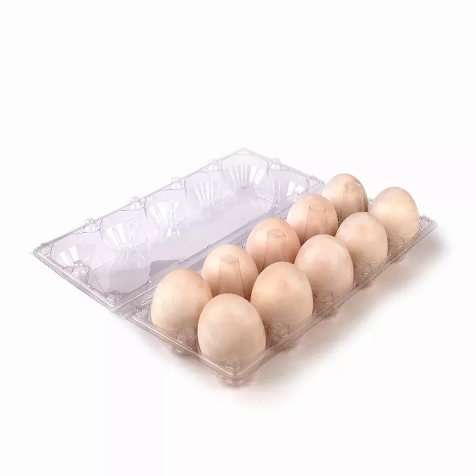 Best Selling Plastic Eggs Packing Tray Transparent PET Egg Trays for Market
