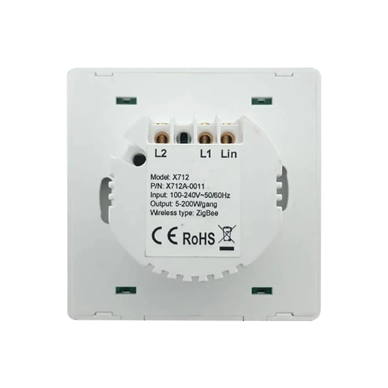 Tuya Zigbee Push Button Remote Smart Light Timer 3 Way Switch