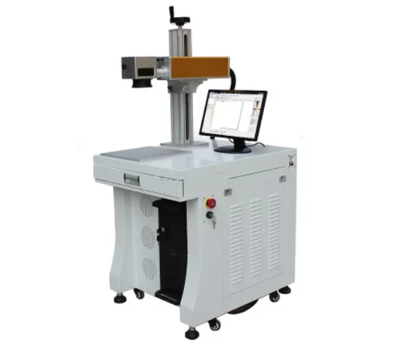 CNC cabinet type raycus 3d 30 watt fiber laser marking machine 20w