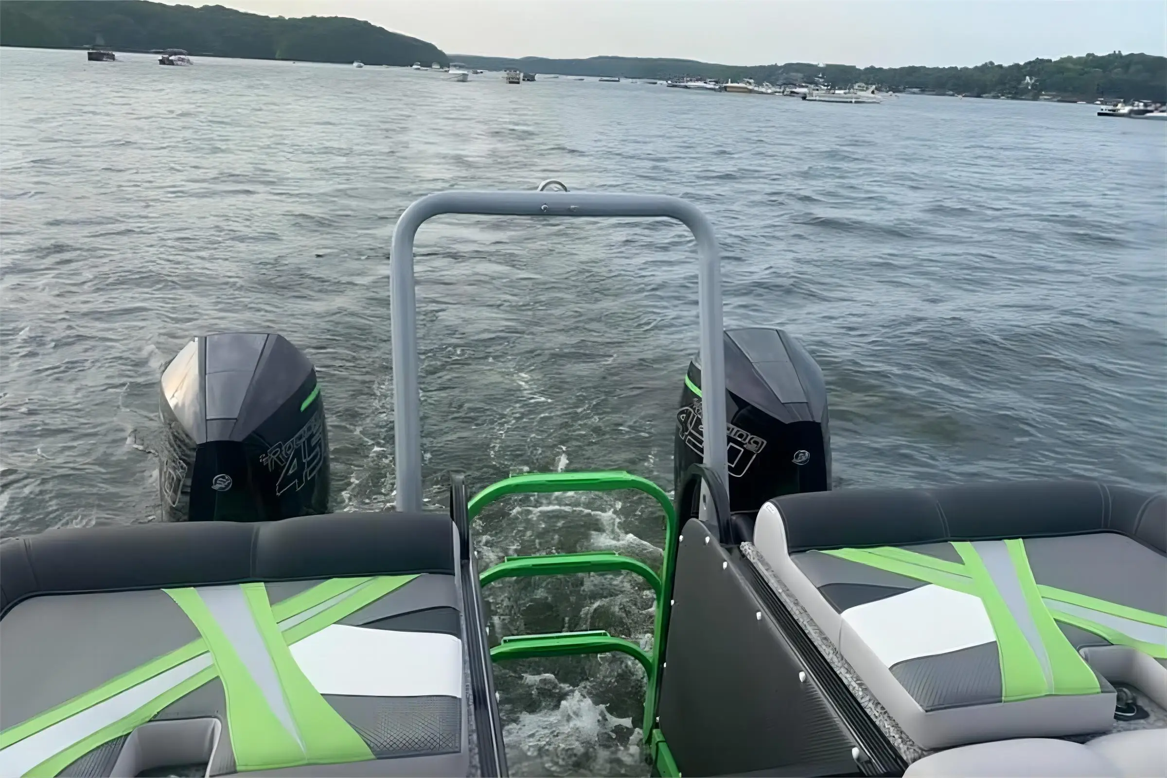 Peerless Innovative Sport Catamaran Pontoon Boat Family Type Inflatable Aluminum Fishing Boat with Motor and Trailer