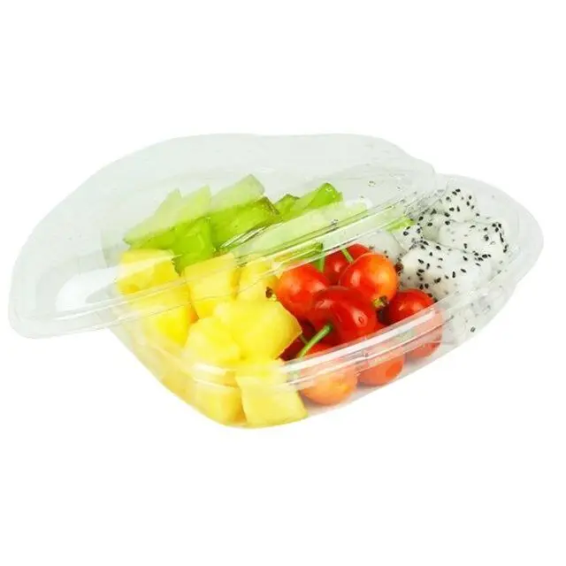 Wholesale Strawberry Heart Blister Insert Disposable Plastic Container Fruit Tray