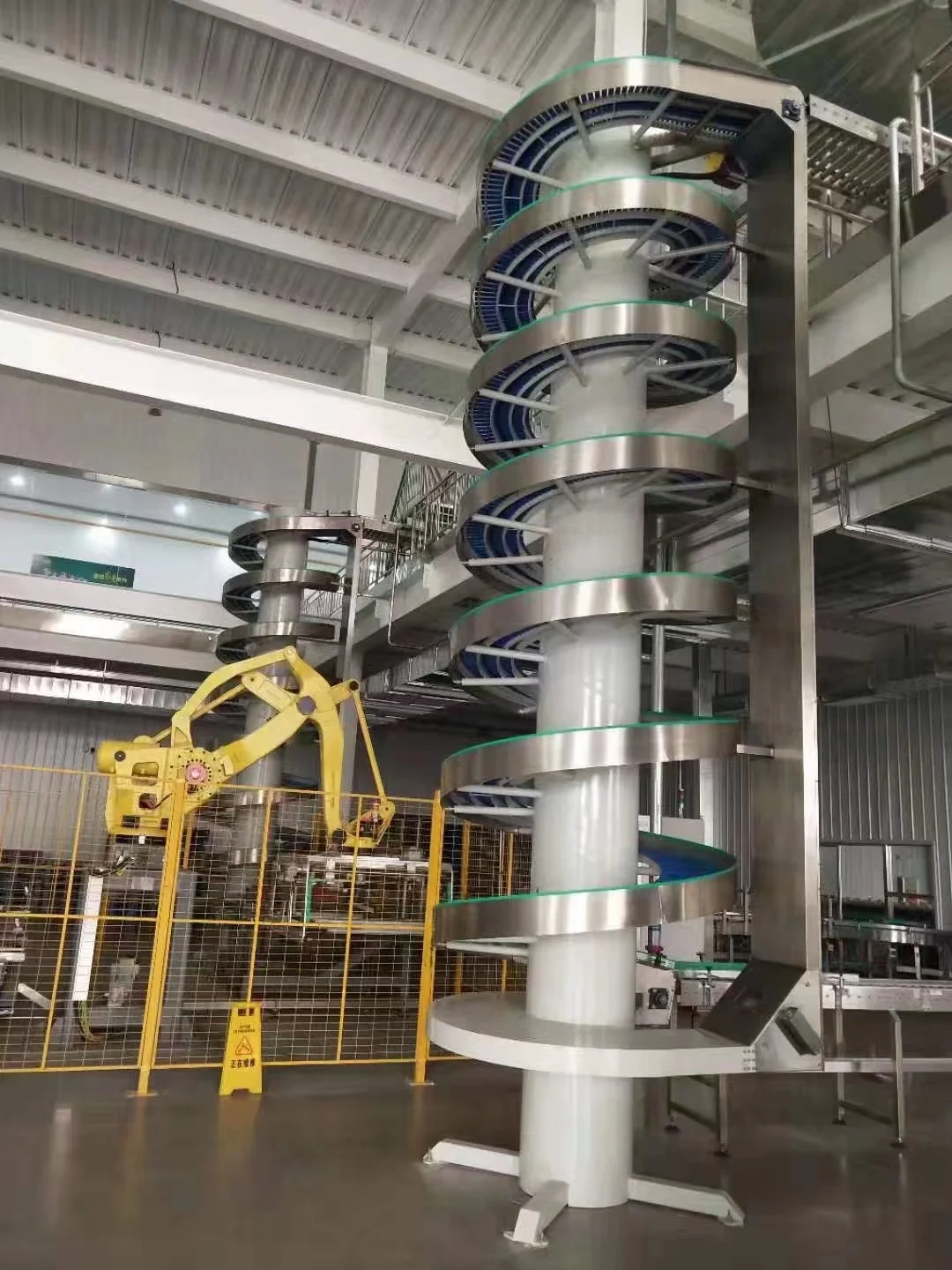 Heavy Duty Steel Spiral Lifting Conveyor  for factory warehouse use