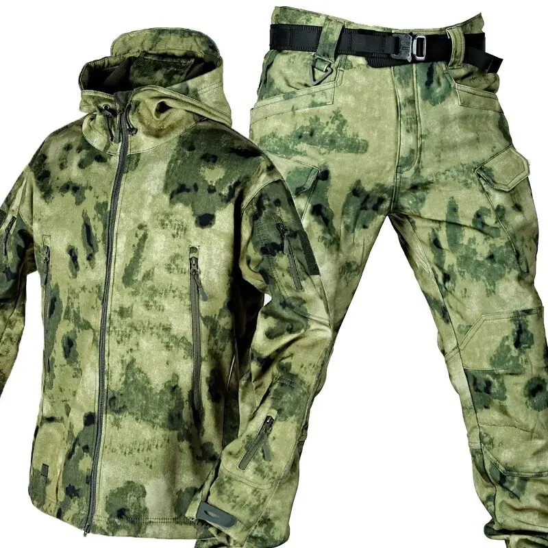 Pengda 2024  Camouflage M65 Jacket Outdoor Camo Tactical Uniform M65 Field Shark Skin Warm keeping