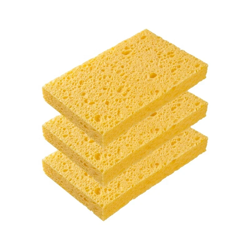 High Quality Natural Cellulose Wood Pulp Wet Sheet Kitchen Cleaning Sponge
