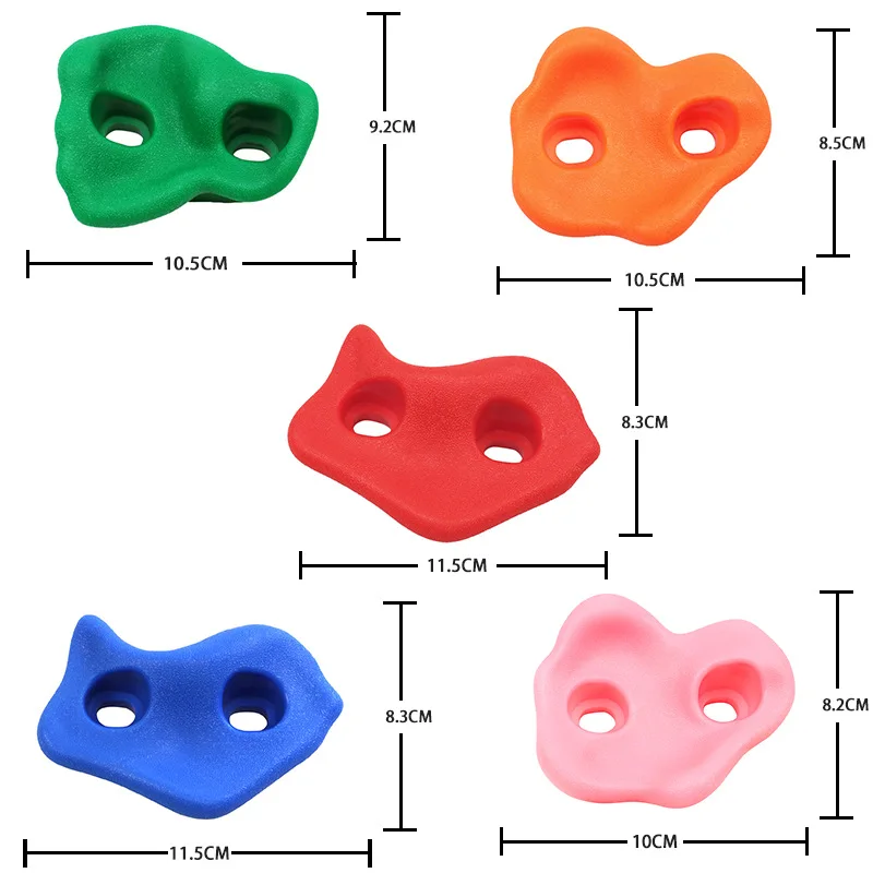 
Kids Outdoor Play Mounting Hardware Included Rock Climbing Holds For DIY Rock Climbing Wall 