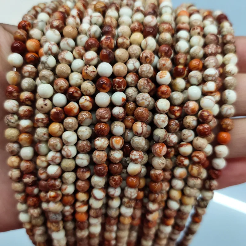 Wholesale Natural Brazilian Emperor Stone Mixed Color Accessories Amazon Emperor Turquoise Round Loose Beads For Jewelry Making