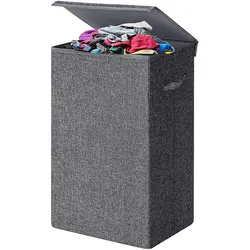 Free Sample Wholesale Removable divider Bag Design Collapsible Oxford Laundry Basket Foldable With lid