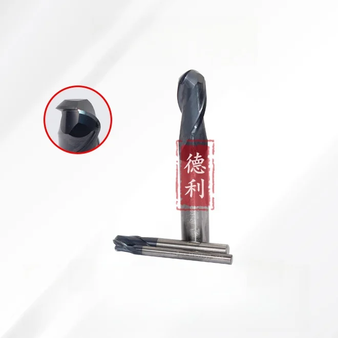 Yg-1 Super Hard Ball End Milling Cutter 2f Cnc Milling Machine Machining Center Tool Carbide Milling Cutter