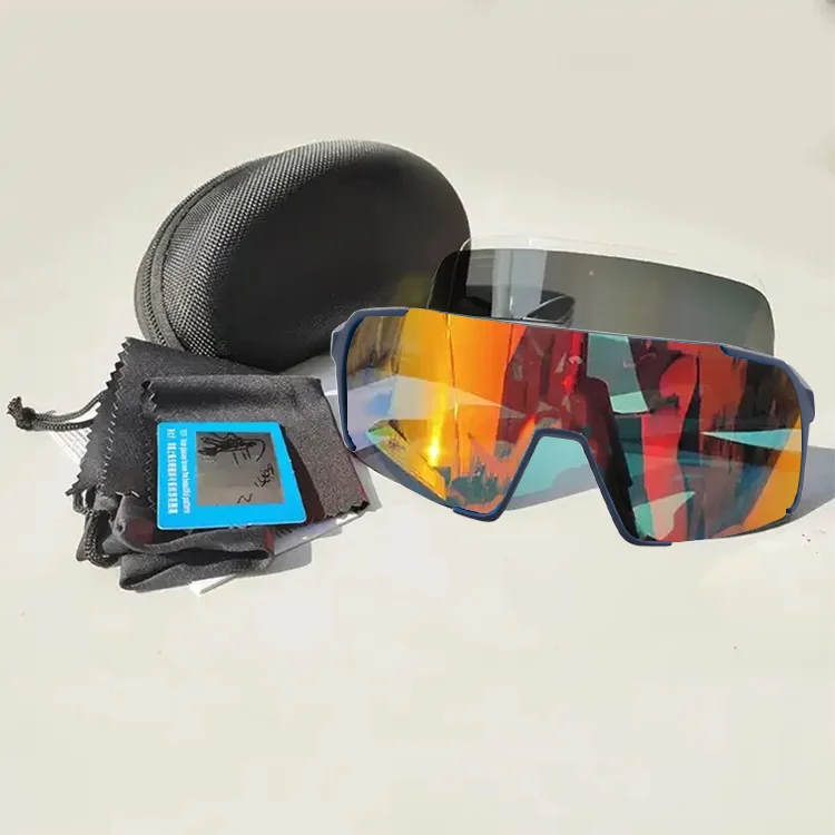 High Quality Original Custom Brand Logo Running gafas de sol Sport Glass Unisex Polarized Sport Sunglasses lunettes de solei