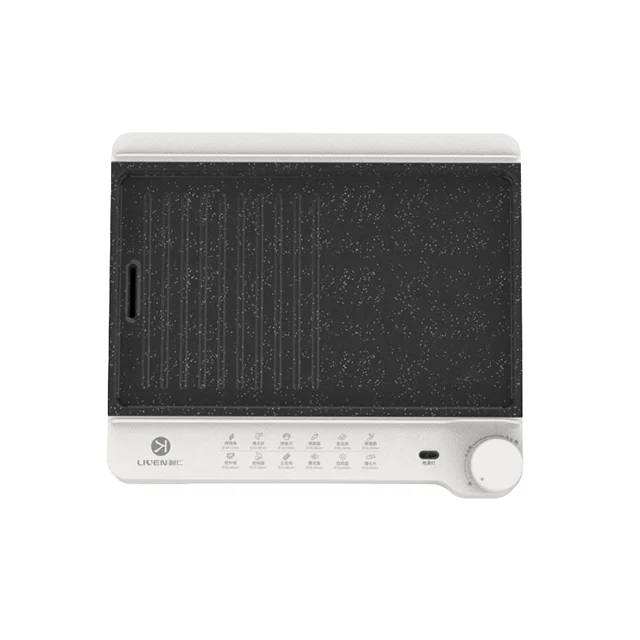 1500W Wholesale Non Stick Smokeless Electric Grill Bbq Stainless Steel Barbeque dual purpose baking tray