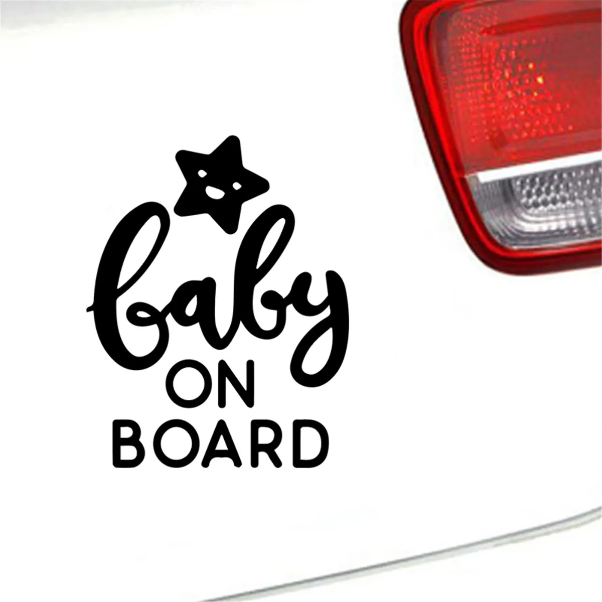 Baby On Board Stars Sticker Car Truck Window Bumper Vinyl Decal Removable Gift Die Cut Decals Latop window