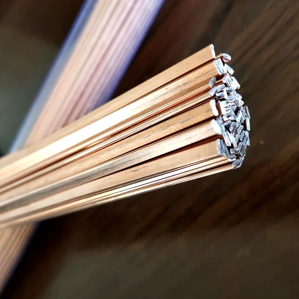 BCuP-2 BCuP-3 BCuP-5 BCuP-6 welding wires silver phos copper brazing welding rod flat rod