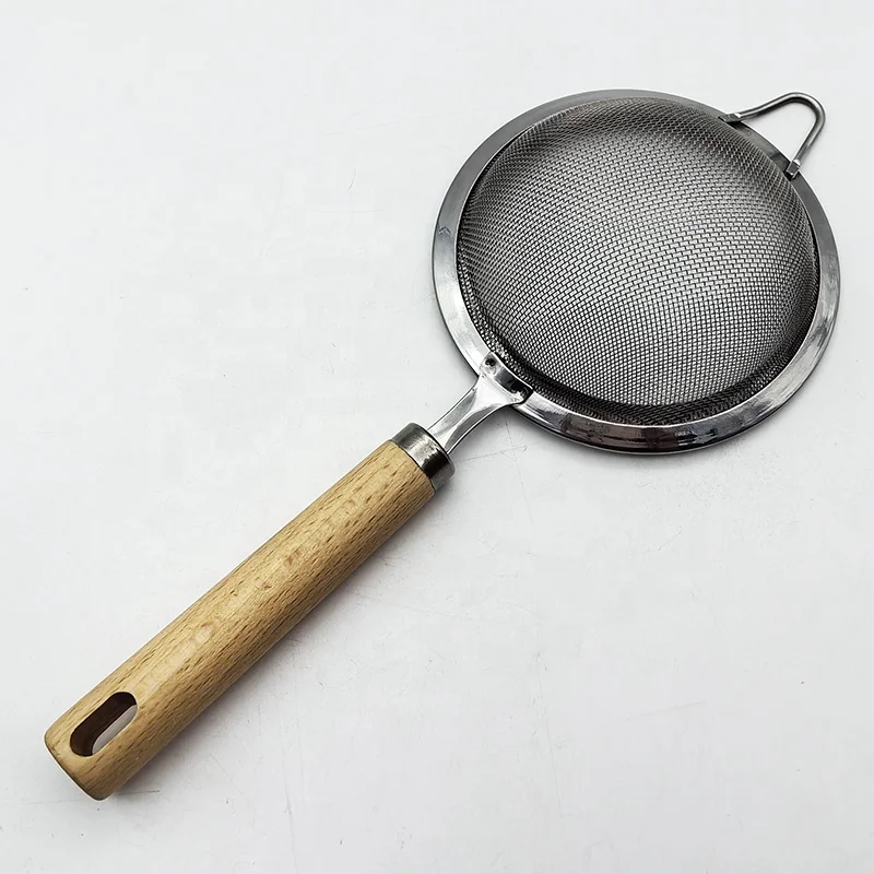 Stainless Steel Flour Sifter Sieve Stainless Steel Fine Tea Mesh Strainer Colander Wire Mesh Oil Filter Strainer