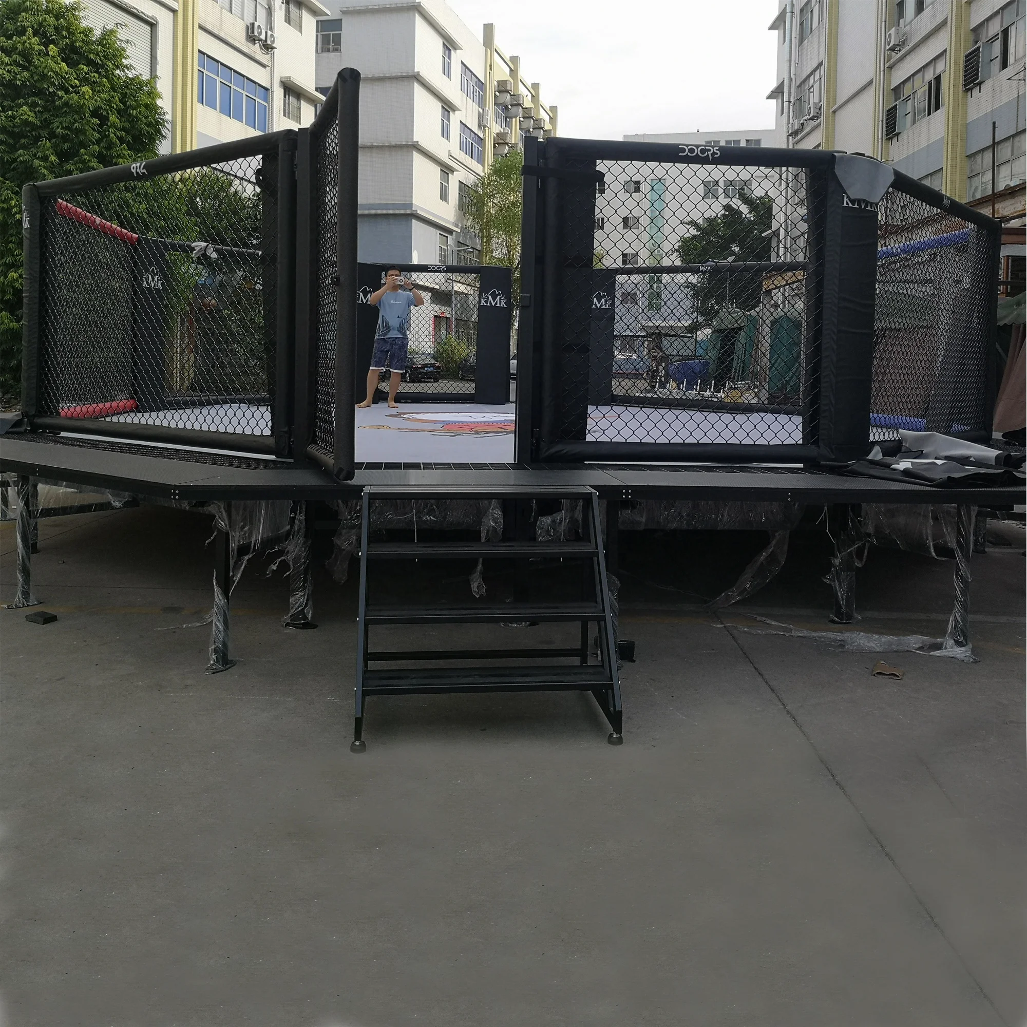 Custom Octagon Porte Fighting Panneau  Cage De Mma Cage Mma