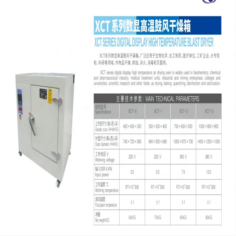 Ceramic tiles factory lab equipment XCT series digital display high-temperature blast drying oven box