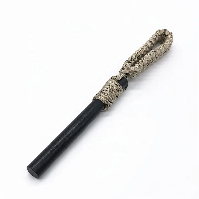 Outdoor survival kit magnesium flint stone rod fire starter with 550 paracord bracelet