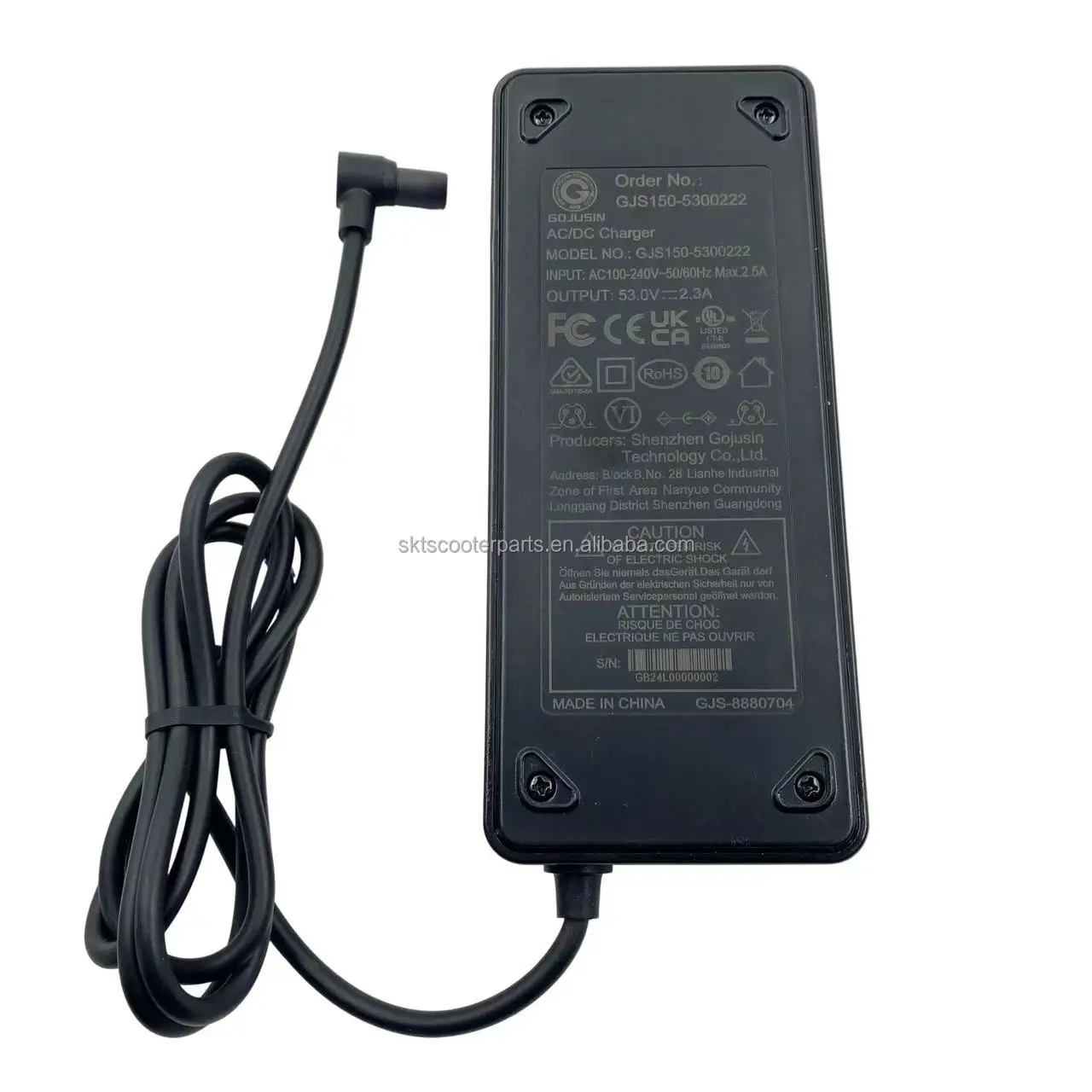 Electric Scooter Charger Battery Power Adapter Eu Standard 53V 2.3A For Xiaomi 4 Ultra electric scooter parts accessories