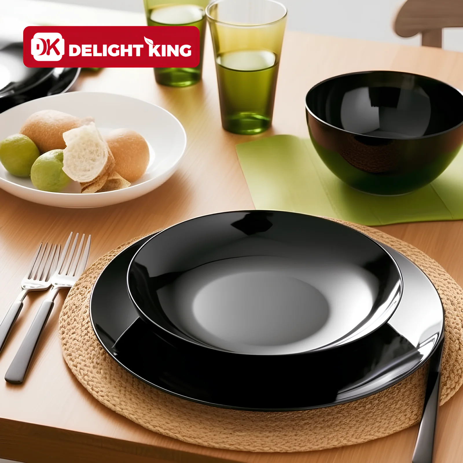 Double Plain Heat Resistant Opal Glassware Bowl For Noodle Rice And Soup