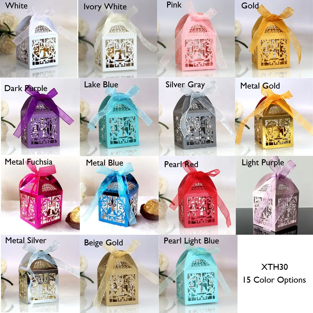 Love Heart Hollow Candy Gift Box Chocolate Sweet Packaging Boxes For Wedding Wrapping Supplies