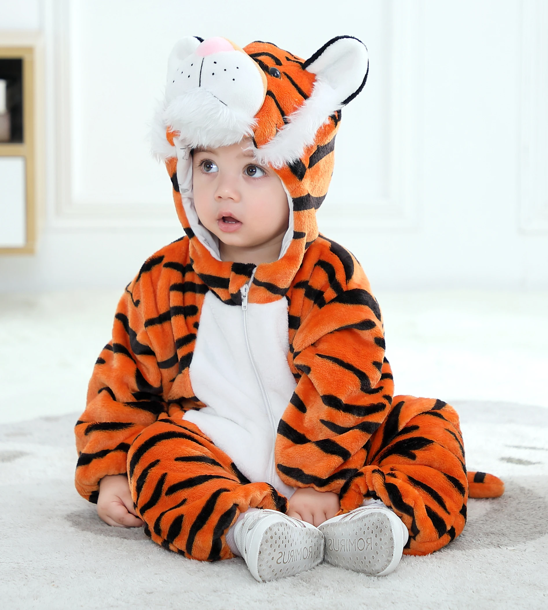 Wholesale New Born Baby Clothes One piece Outfit Rompers Fox Tiger Monkey Costume for Children