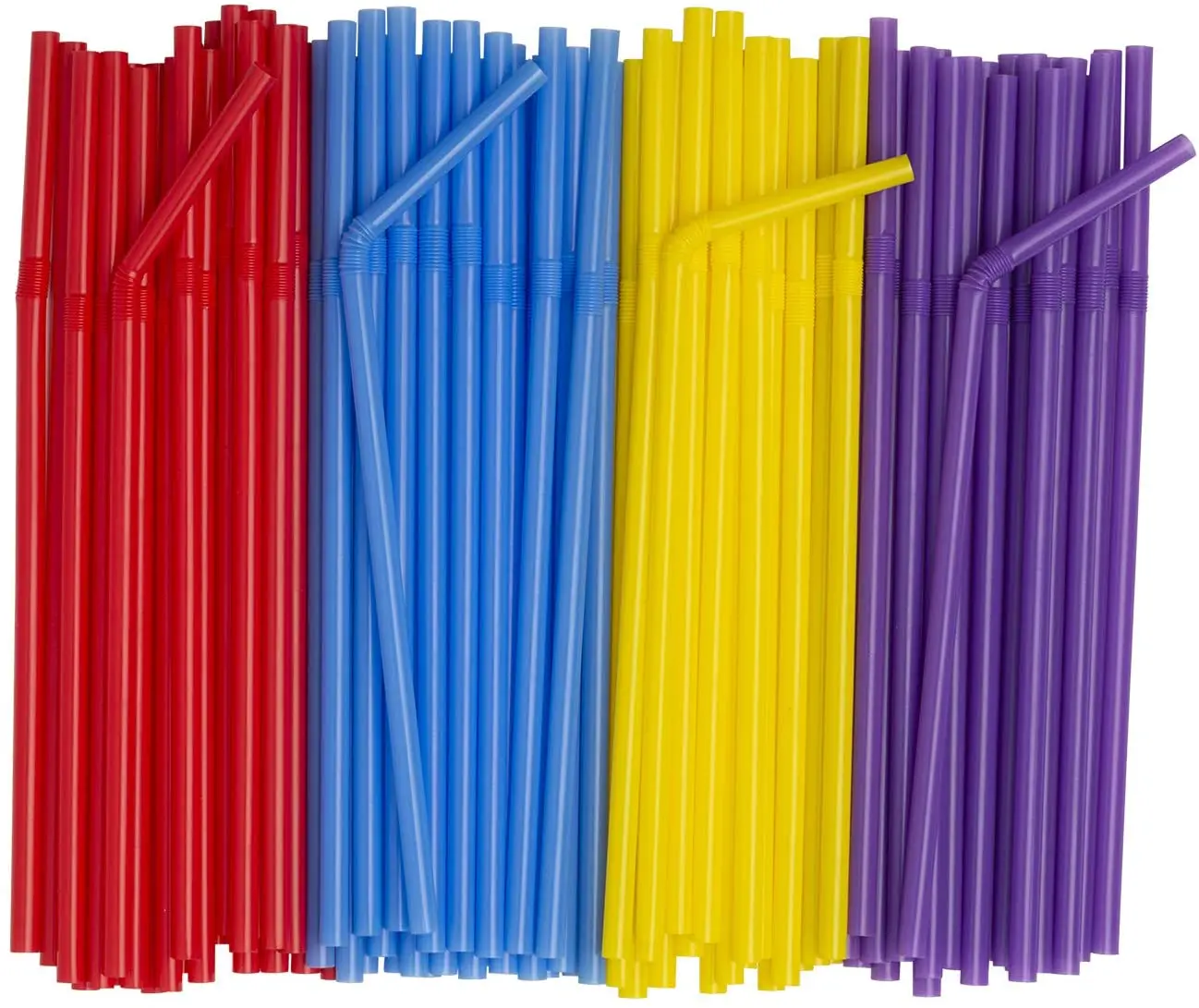 Environmentally Friendly Flexible Disposable Plastic Drinking Straws For Party