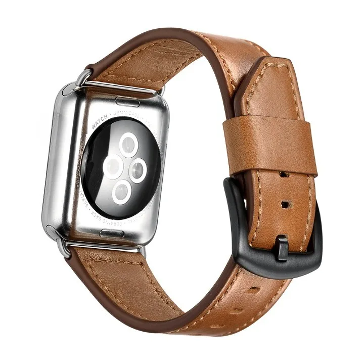 Knife Tail Leather Watch Band  Replacement Bracelet for Apple iwatch High Quality Replacement Leather Strap for Apple Watch