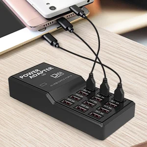 Multi Port USB Charger 12 Port 60W 12A Desktop USB Charging Station USB Portable Powered Devices