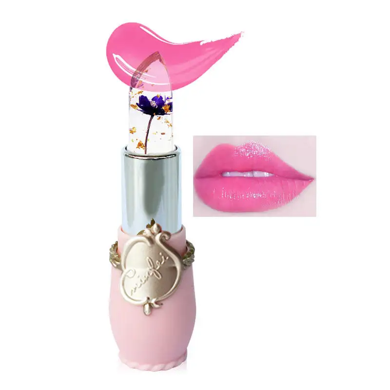 Factory Wholesale makeup lipstick Vegetarian Flortte Jelly Cute Magic lipstick color change