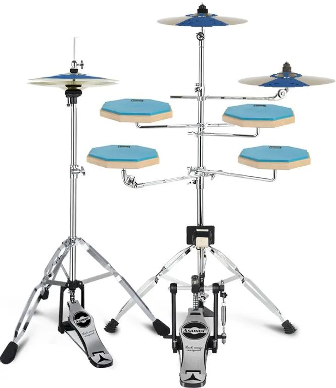 Good quality practice pad set 5-pc with cymbal with drum sticks
