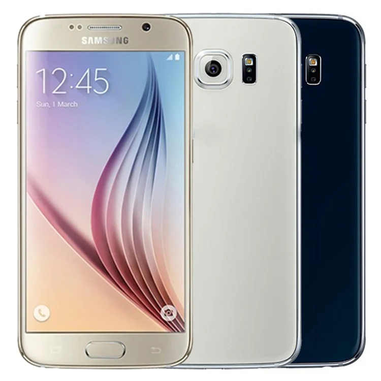 Для Samsung Galaxy S6 G920F Восстановленный телефон 5,1 дюймов Восьмиядерный 3 ГБ ОЗУ 32 Гб ПЗУ 16 МП разблокированный 4G LTE смартфон 1 шт.