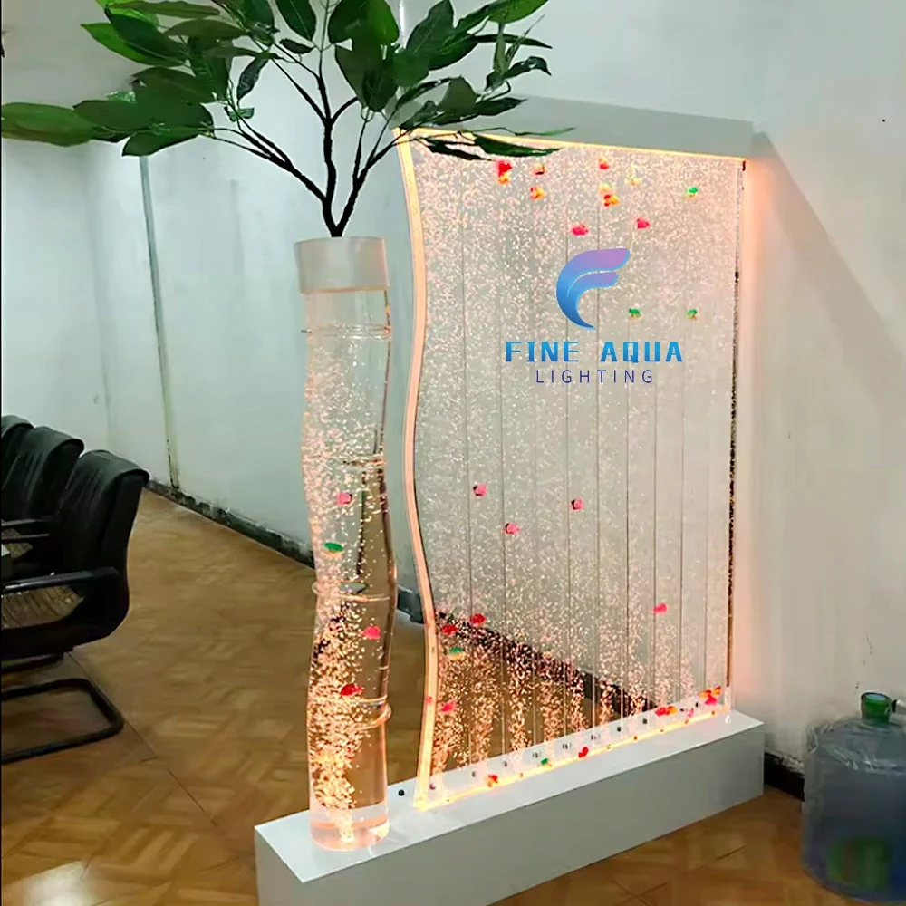Hot popular S design acrylic water bubble wall room dividers&screens