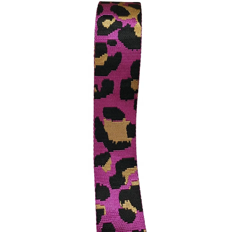 Новое поступление, тканая жаккардовая тесьма с леопардовым принтом