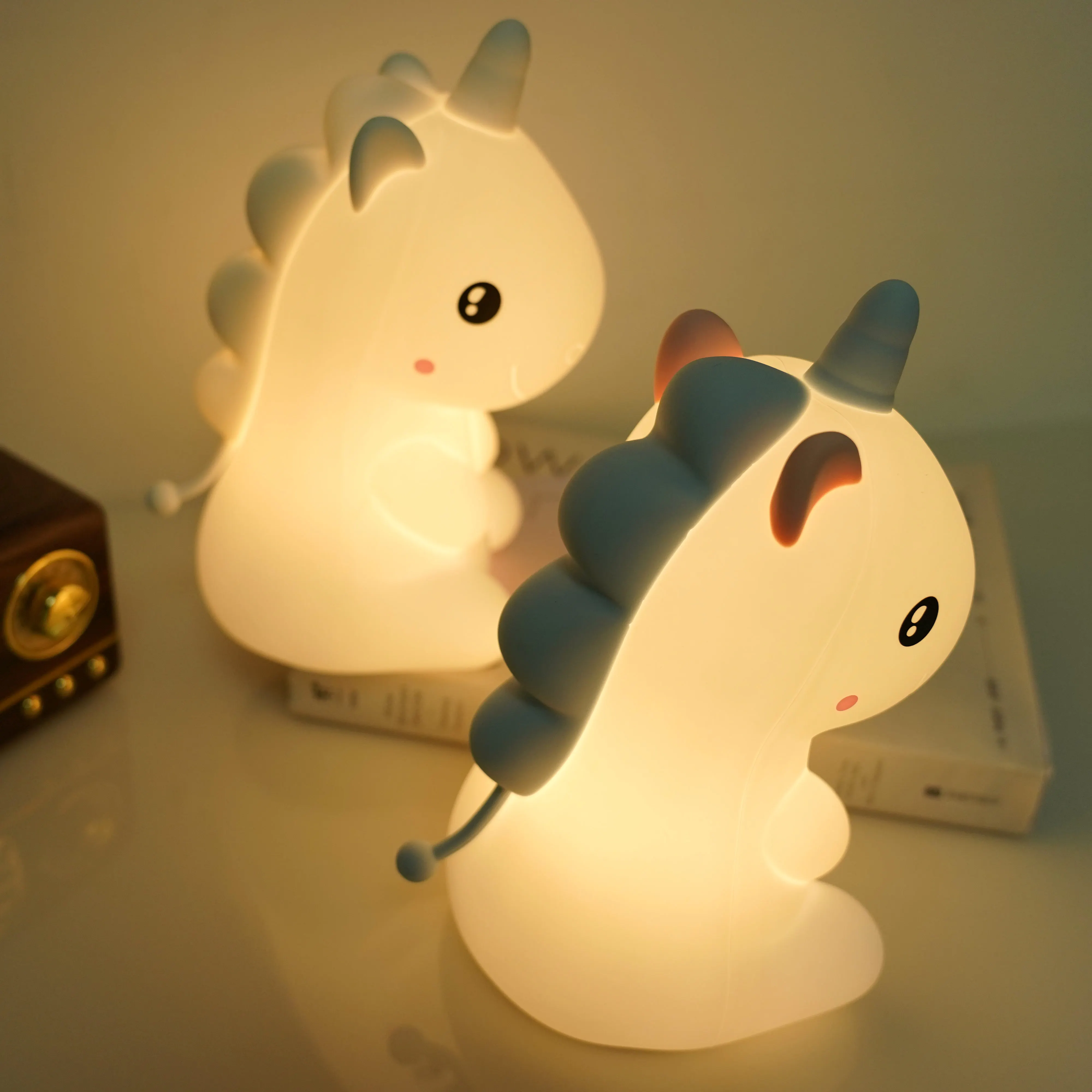 Decorative Small Silicone Cute Lampe De Couleur Baby Soft Usb Silicone Night Led Lamp Lights
