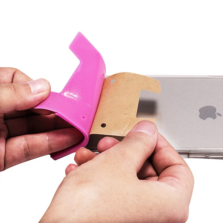 Customized ID Card Holders Silicone Phone Card wallet Sublimation Printing Company Logo