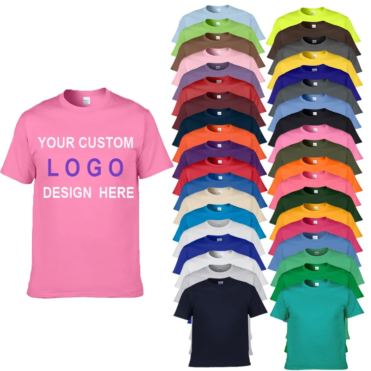 Wholesale Short Sleeve Custom Design Fit High Quality Team T Shirt Logo Printing 100% Cotton Custom T shirt Printed T Shirt