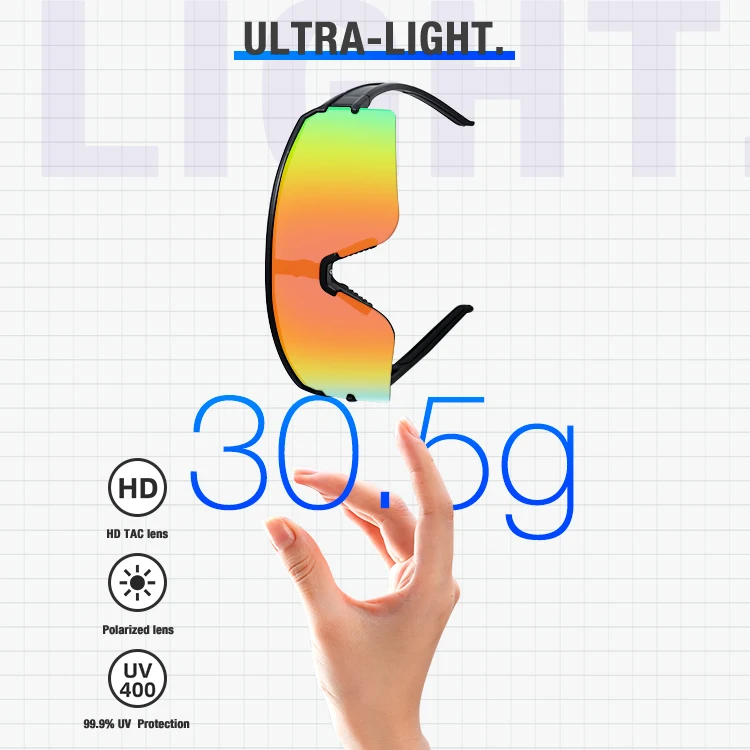 Custom Outdoor Colorful Sunglasses Cycling Glasses Men Women Frame Polarized Lenses Photochromic Sunglasses For Cycling