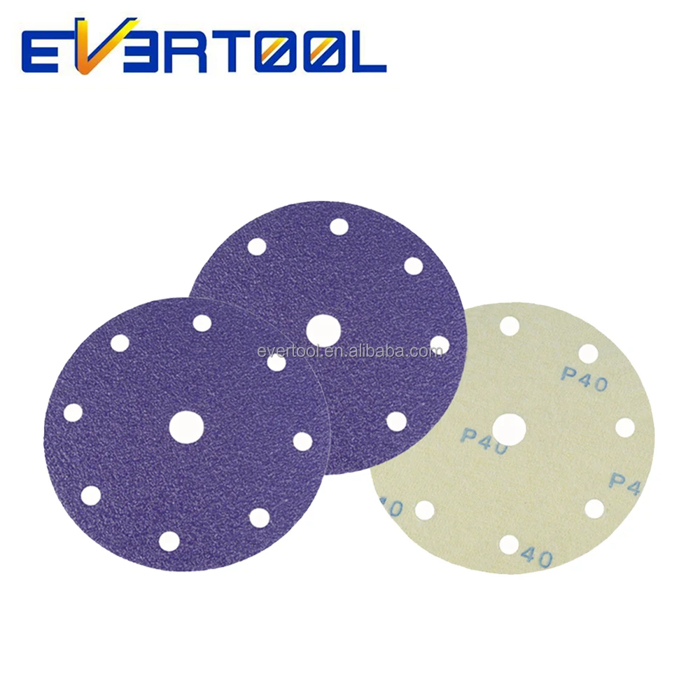 EVERTOOL Multi-hole Pattern Sanding Paper Clean Sanding Abrasive Discs for Automotive Repair