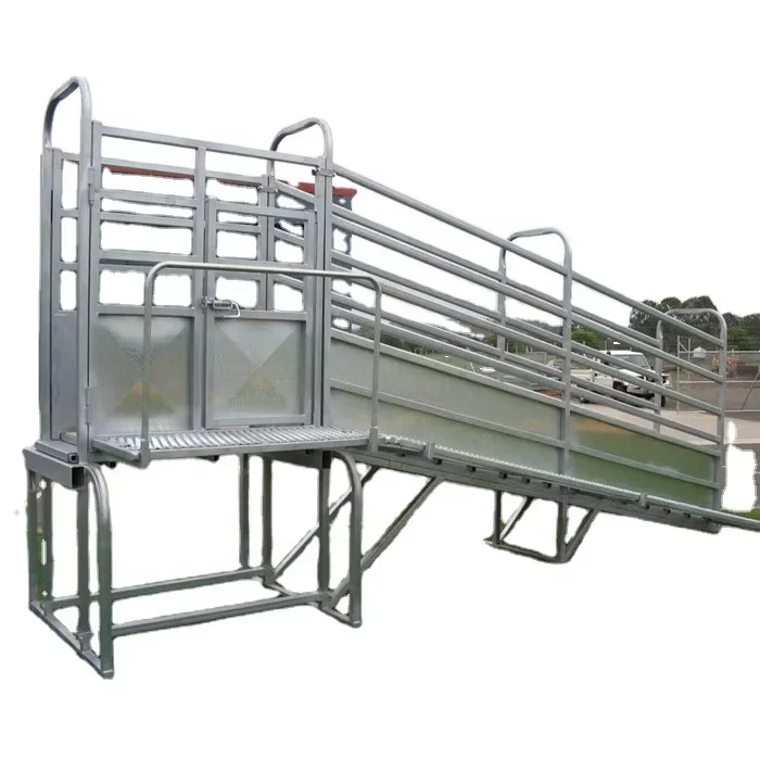 Стационарный переносной пандус для перевозки овец крупного рогатого скота