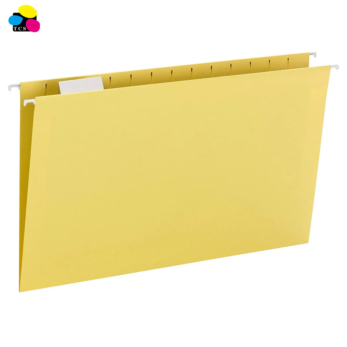 Office Organized 1/5 Cut 8 1/2in. X 14in Legal Size2-Tone Yellow Hanging File
