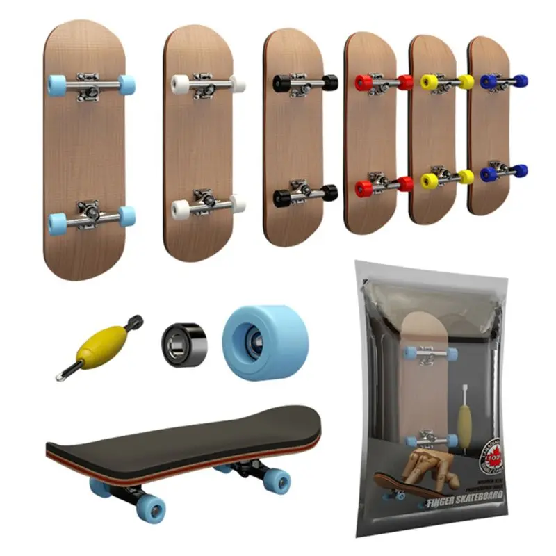 Finger SkateBoard Wooden Fingerboard Toy Professional Stents Finger Skate Set