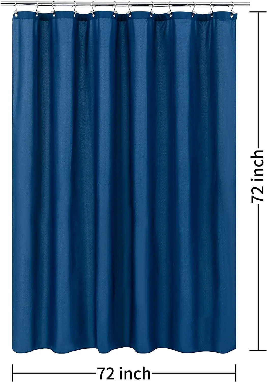 CF BCRP83-MB Thickened Polyester Cloth Plain Color Bathroom Curtains, Waterproof  Solid Colors Shower Curtain