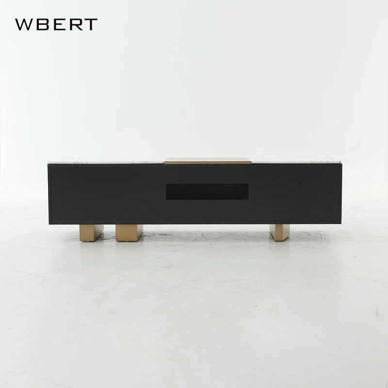 WBERT Italian Luxury Solid Wood TV Cabinet for Hotel Guest Room Modern Simple Entrance  Living Room Apartment Decoration Cabinet