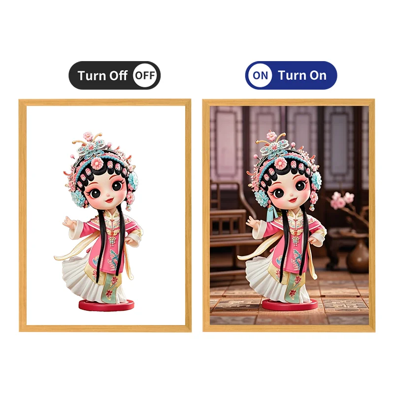 New 3D Peking Opera Characters Light Painting Desktop Decorations for Gifts