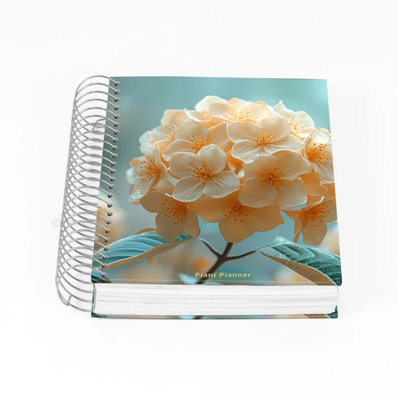 Promotional Notebook Printing Journal Custom Logo Hardcover Spiral Self Love Planner Divider Tabs