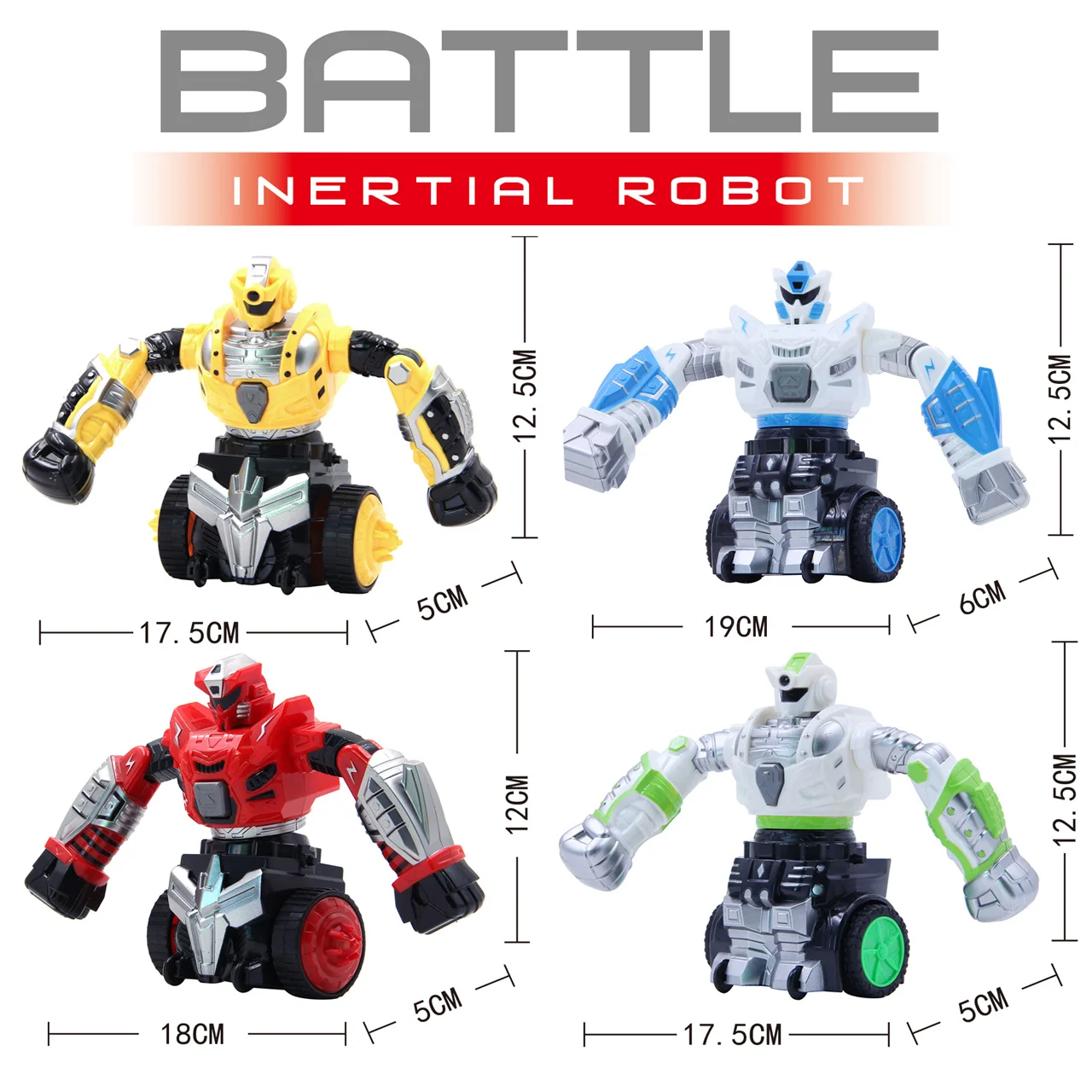 Boxing Fighting  Battle Robot for Boys Plastic Light & Sound Robot Toy Differential Drive Electra Toy